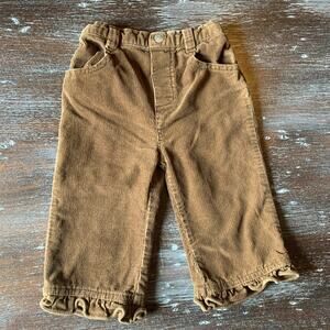 12 Month Girls Brown Corduroy Pants